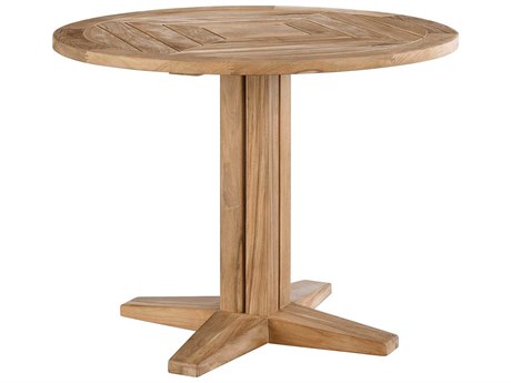 Coastal Living Outdoor Quick Ship Chesapeake Natural Teak Round Dining Table