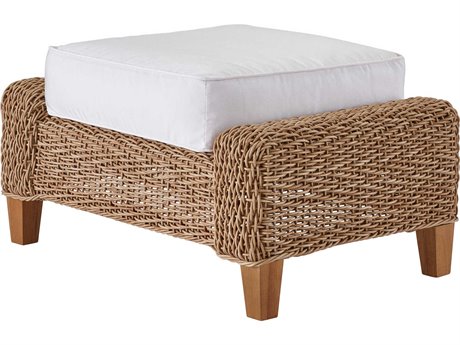 Coastal Living Outdoor Custom Laconia Wicker Ottoman