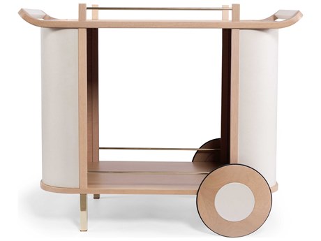 Urbia Modern Brazilian Dinda Medium Brown Bar Cart