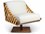 Urbia Modern Brazilian Girona Swivel 28" Cream Fabric Accent Chair  URBBMJ7160704