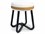 Urbia Modern Brazilian 14" Ivory Neutral Brown Caramel Fabric Upholstered Accent Stool  URBBMJ7186804