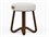 Urbia Modern Brazilian Loop Noodles Natural Nozes Caramel Brown Upholstered Accent Stool  URBBMJ7186808