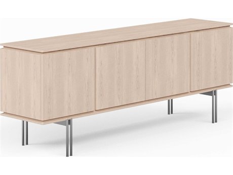 Urbia Modern Brazilian 78" Ash Wood Nevoa Titanium Marrocos Sideboard