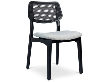 Urbia Modern Brazilian Beth Black Upholstered Side Dining Chair