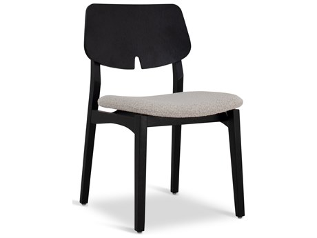 Urbia Modern Brazilian Beth Black Upholstered Armless Dining Chair