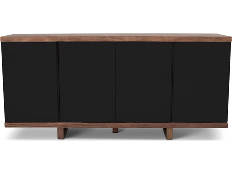 Urbia Modern Brazilian Copany Buffet Nogal Frame Black Doors