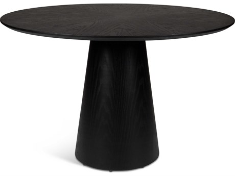Urbia Modern Brazilian Mona Ebano Wooden Top Round Dining Table