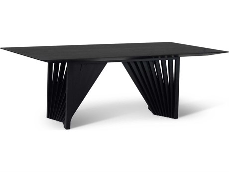Urbia Modern Brazilian Laguna Rectangular Wood Ebano Dining Table