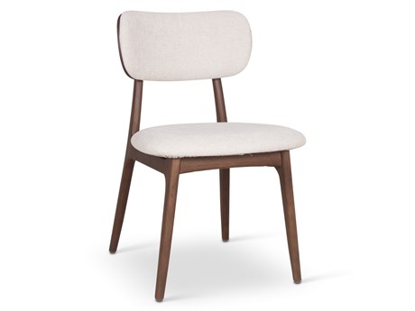 Urbia Modern Brazilian Claudia White Upholstered Armless Dining Chair