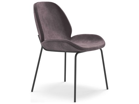 Urbia Metro Microfiber Black Upholstered Side Dining Chair