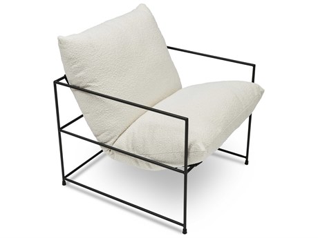 Urbia Metro White Fabric Accent Chair
