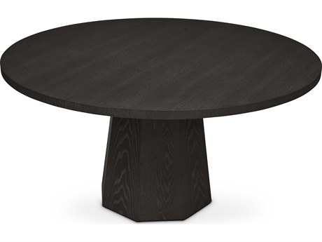 Urbia Ie Series Round Wood Charcoal Dining Table