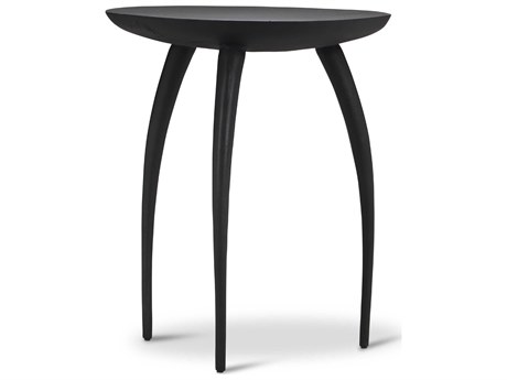 Urbia Elements Keel Round Metal Antique Zinc End Table