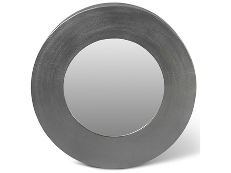 Urbia Elements Rahi Round Antique Grey Wall Mirror