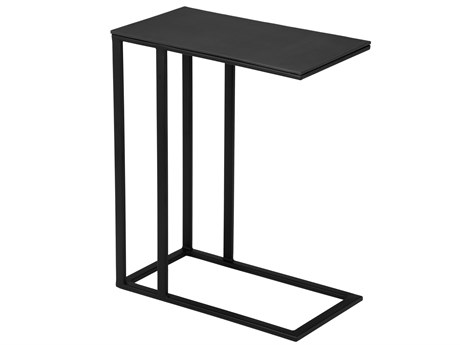 Urbia Elements Rectangular Metal Antique Zinc Black Tanu End Table