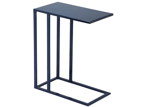 Urbia Elements Rectangular Metal Navy Tanu End Table