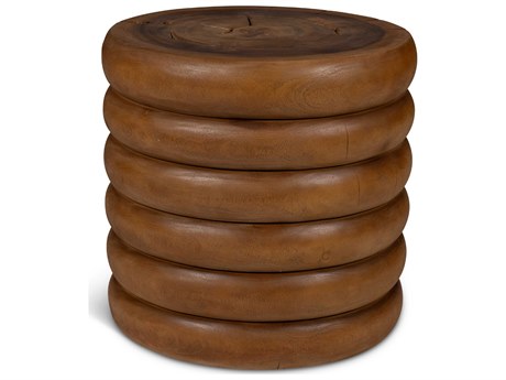 Urbia Naturals Chaiya Natural Brown Accent Stool