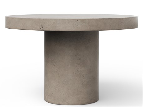 Urbia Mixx Circa Round Concrete Dark Grey Dining Table