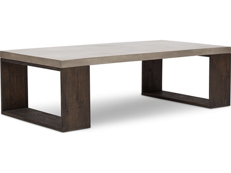 Urbia Mixx Concrete Heritage Coffee Table Heritage Brown Frame Dark Grey Top