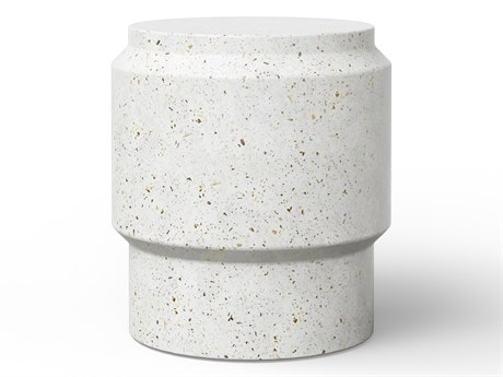 Urbia Outdoor Mixx Ivory Terrazzo Concrete Bar Stool
