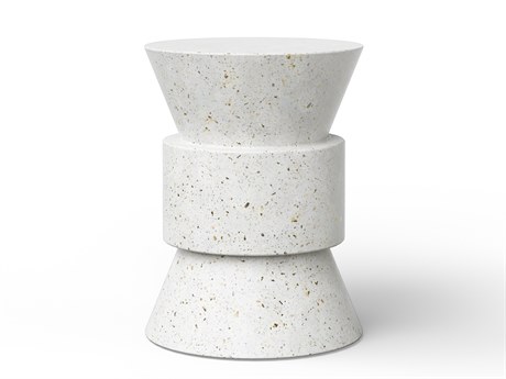 Urbia Outdoor Mixx Ivory Terrazzo Concrete Bar Stool