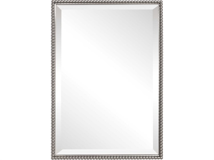Photos - Other Decoration Uttermost Sherise Brushed Nickel Wall Mirror 01113