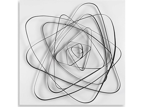 Uttermost Nucleus Matte White / Matte Black Metal Wall Decor