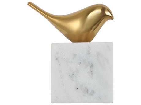 Uttermost Solid Brass Flying Solo Bird 3D Wall Art