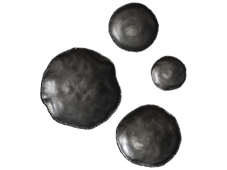 Uttermost Lucky Coins Nickel Metal Wall Art Set of 4