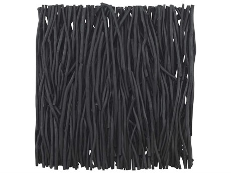 Uttermost Gathered Teak Black Wood Wall Art