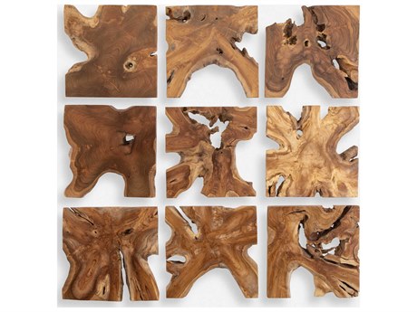Uttermost Talia Wood Wall Decor Set of 9