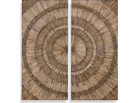 Uttermost Lanciano Wood Wall Art Set of 2