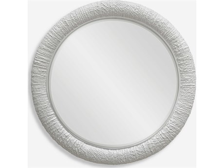 Uttermost Mariner White Round Wall Mirror