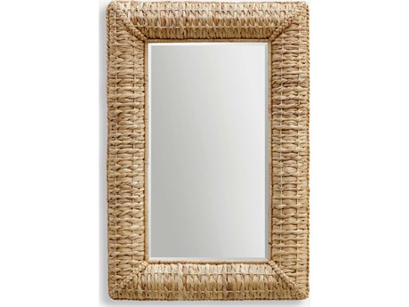 Uttermost Twisted Seagrass Natural Rectangular Wall Mirror