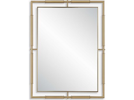 Uttermost It's All Connected Plated Brass Rectangular Wall Mirror