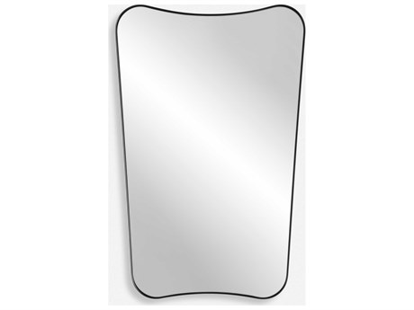 Uttermost Belvoir Satin Black Wall Mirror