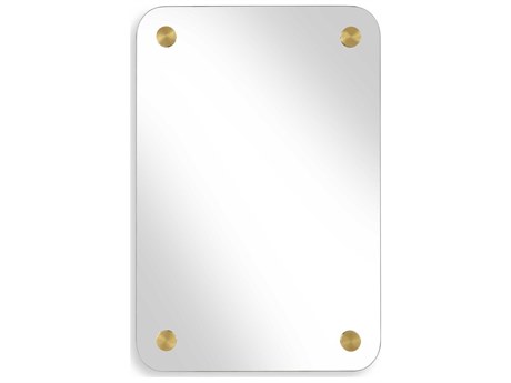 Uttermost Hamrick Brass Rectangular Wall Mirror
