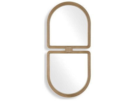Uttermost Jacques Art Deco Antique Gold Wall Mirror