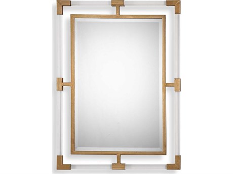 Uttermost Balkan Antique Gold Leaf Rectangular Wall Mirror