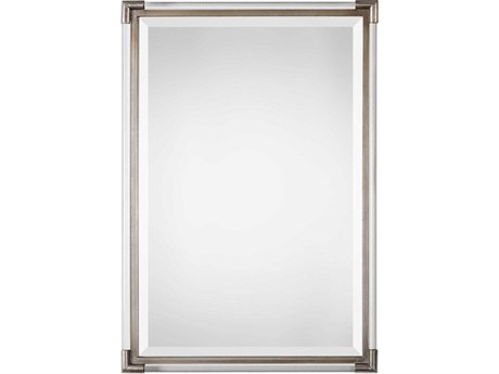Uttermost Mackai Metallic Silver Rectangular Wall Mirror