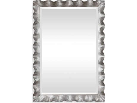 Uttermost Haya Silver Leaf Rectangular Wall Mirror