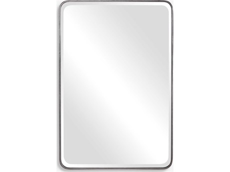 Uttermost Aramis Distressed Silver Rectangular Wall Mirror