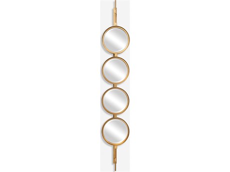 Uttermost Button Gold Leaf Wall Mirror