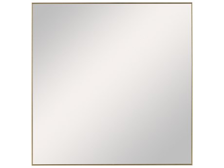Uttermost Alexo Brushed Gold Square Wall Mirror