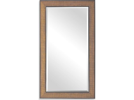 Uttermost Valles Antique Gold / Rust Glaze Rectangular Wall Mirror