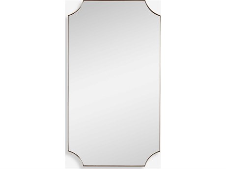 Uttermost Lennox Plated Brushed Brass Rectangular Wall Mirror