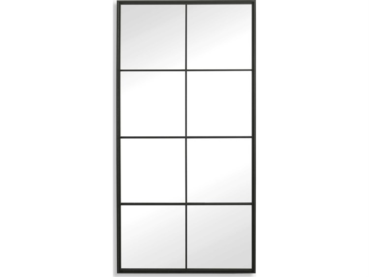 Photos - Other Decoration Uttermost Rousseau Black Rectangular Window Wall Mirror 09732 