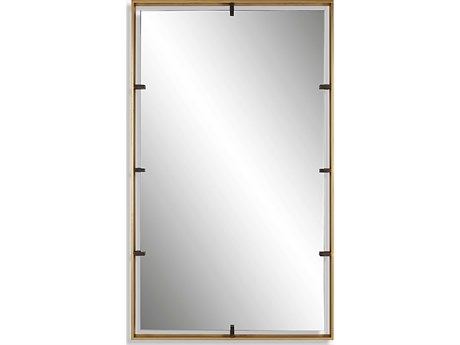 Uttermost Egon Warm Gold Rectangular Wall Mirror