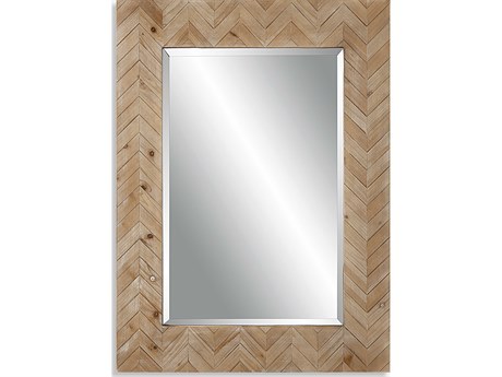 Uttermost Demetria Light Gray Glaze Rectangular Wall Mirror
