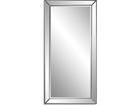 Uttermost Lytton Black / Mirrored Rectangular Wall Mirror
